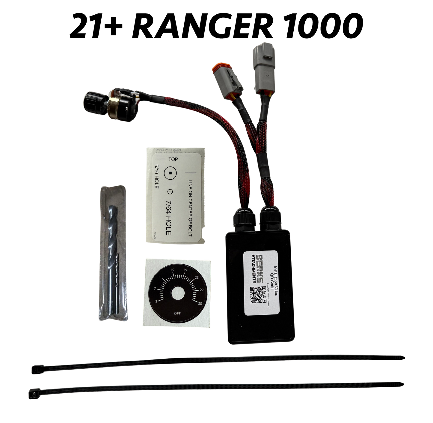 Plug & Play Intermittent Wiper Delay Kit for 21+ Polaris Ranger 1000 | 3-30 Sec Adjustable Delay Knob | Easy Install & Durable Design