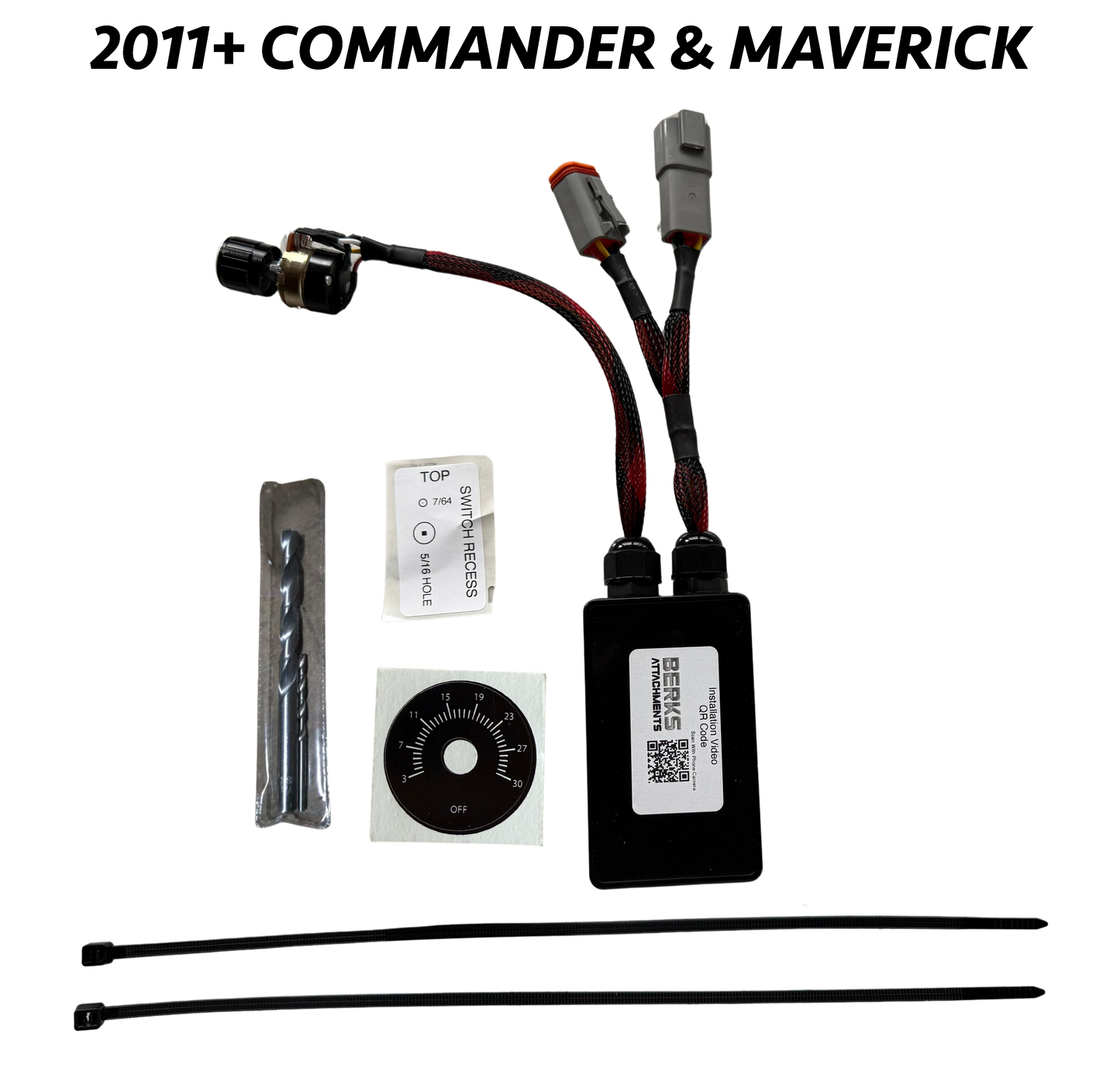 Plug & Play Intermittent Wiper Delay Kit for 2011+ Can-Am Commander & Maverick Sport | 3-30 Sec Adjustable Delay Knob | Easy Install & Durable Design