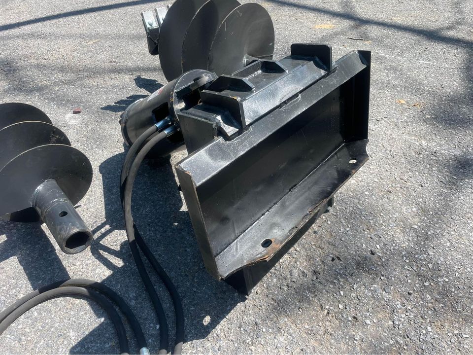 Mini Skid Steer Heavy Duty Auger Attachment With 12" & 18" Bit Dingo/Vermeer