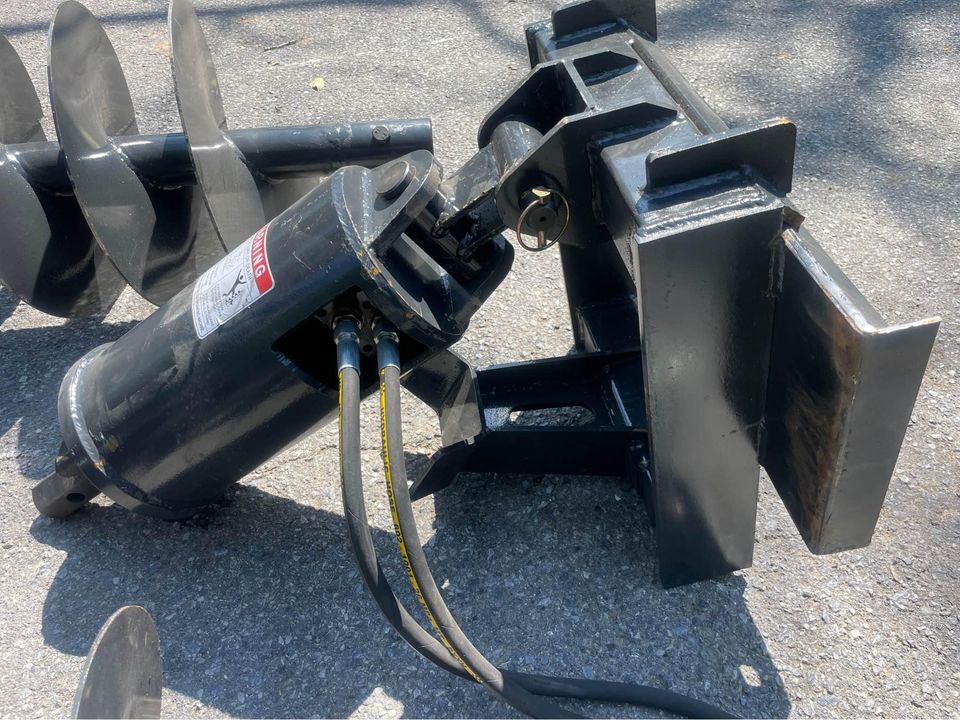 Mini Skid Steer Heavy Duty Auger Attachment With 12" & 18" Bit Dingo/Vermeer