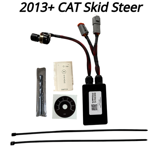 Plug & Play Intermittent Wiper Delay Kit for 2013+ CAT Skid Steers | 3-30 Sec Adjustable Delay Knob | Easy Install & Durable Design