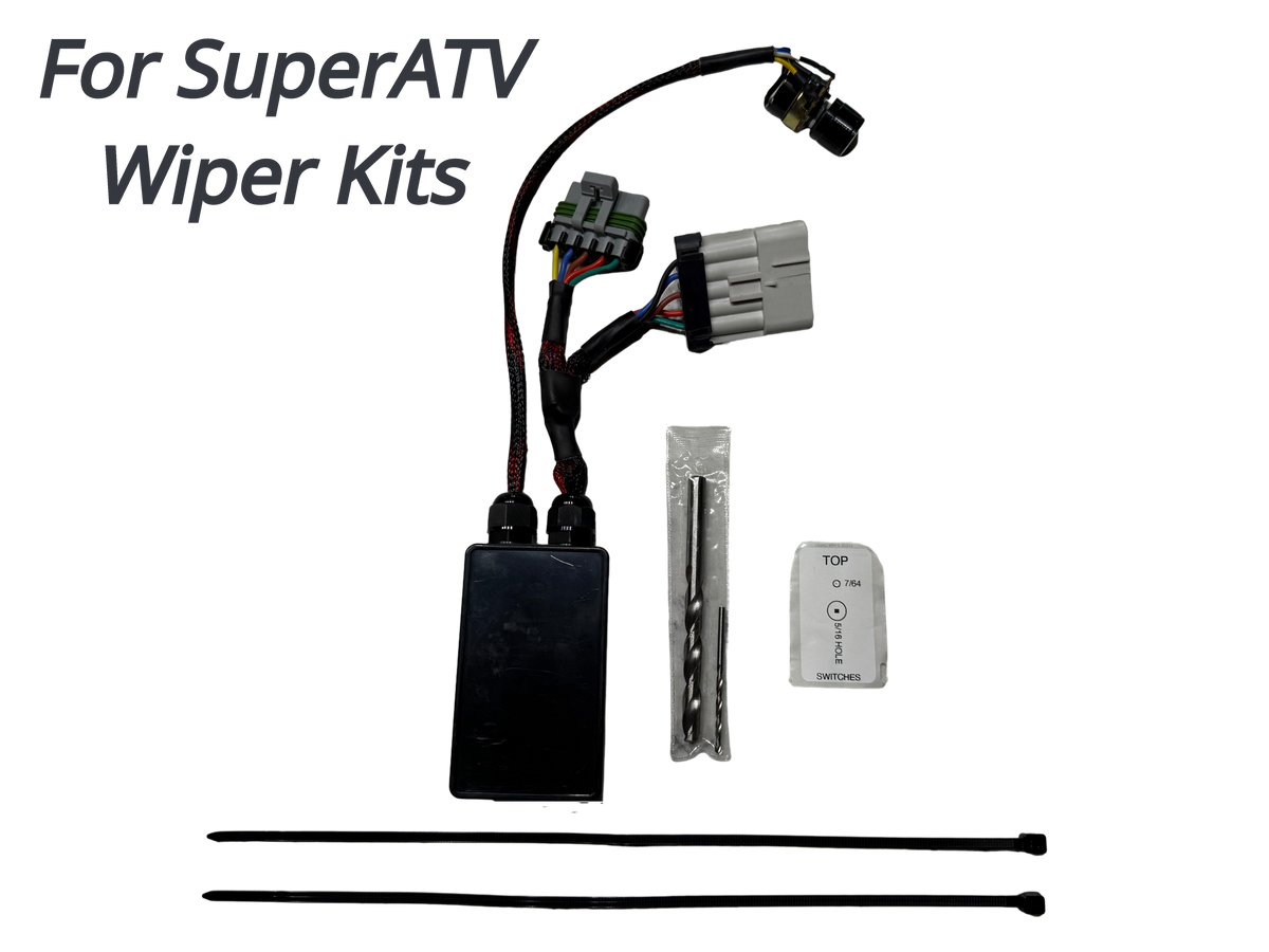 Plug & Play Intermittent Wiper Delay Kit for SuperATV Wiper Kits | 3-30 Sec Adjustable Delay Knob | Easy Install & Durable Design