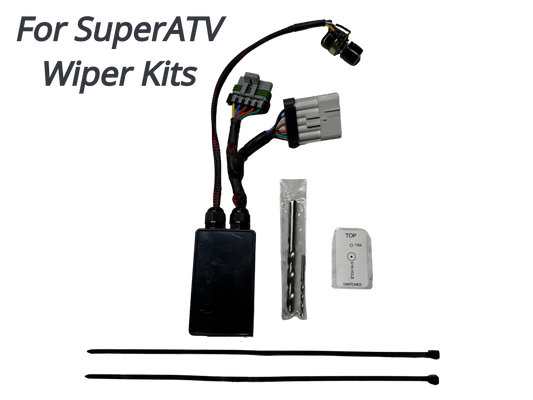 Plug & Play Intermittent Wiper Delay Kit for SuperATV Wiper Kits | 3-30 Sec Adjustable Delay Knob | Easy Install & Durable Design