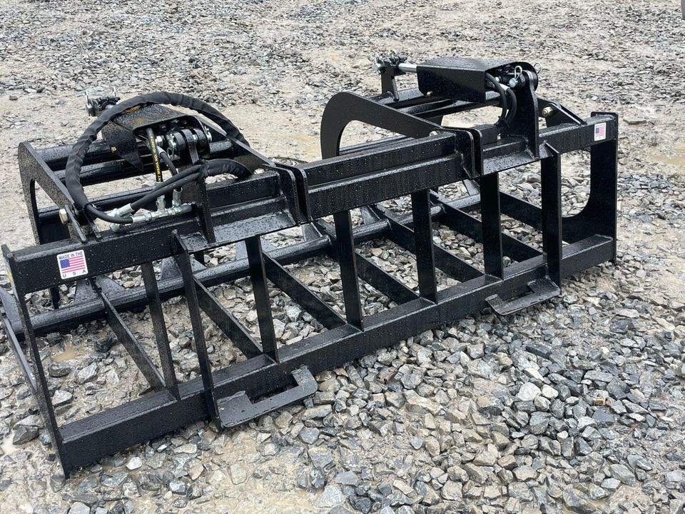 Heavy Duty USA Made 72" Skid Steer Root/Brush/Log Grapple Skid Steer/Tractor