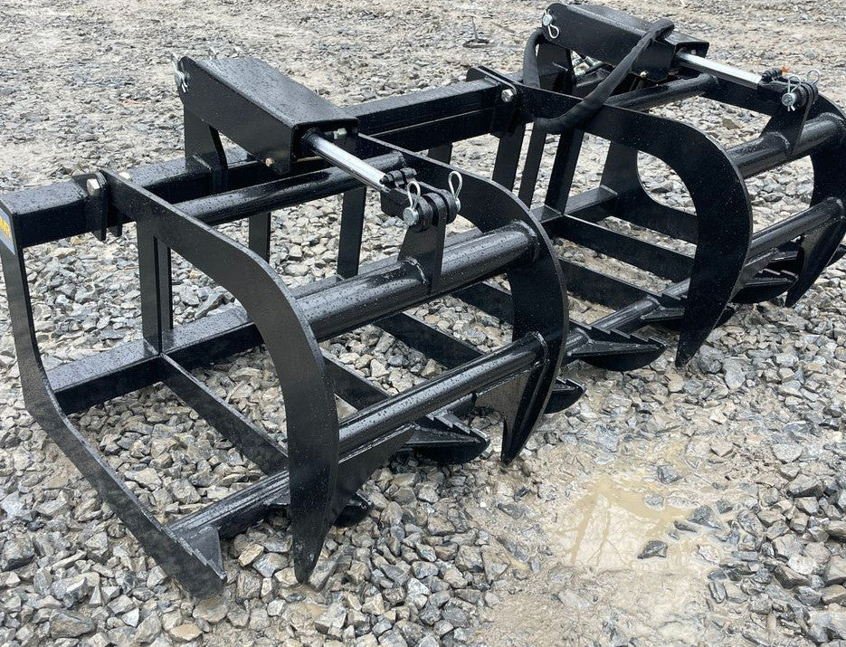 Heavy Duty USA Made 72" Skid Steer Root/Brush/Log Grapple Skid Steer/Tractor