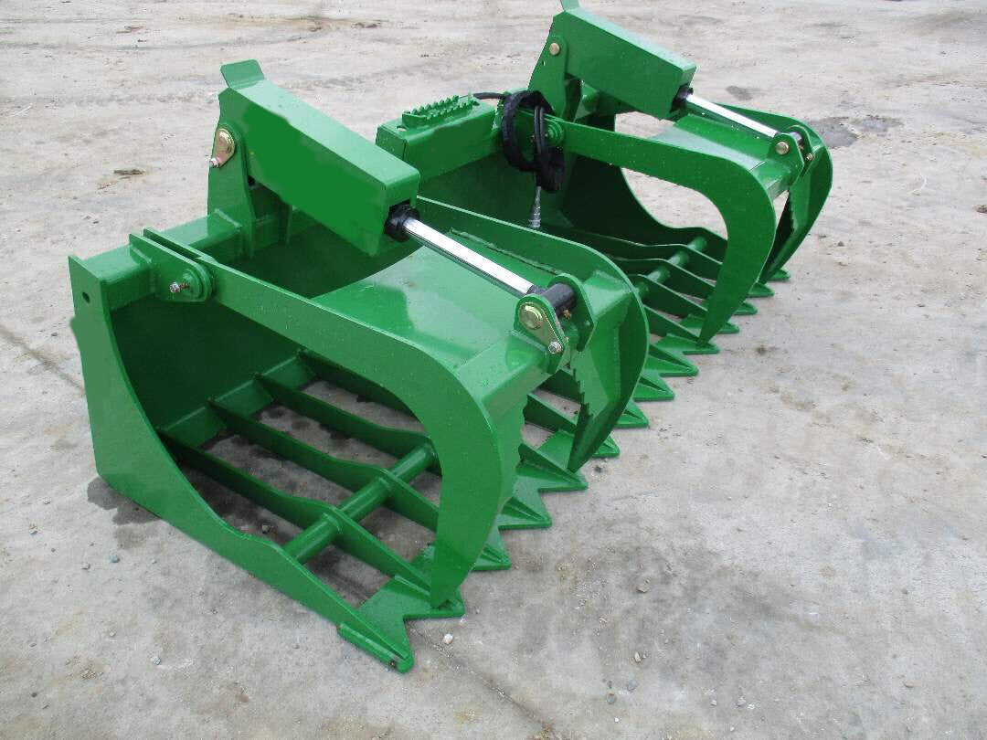 2024 New HD BA5 John Deere Rock/Root Grapple Bucket Twin Cylinder Attachment