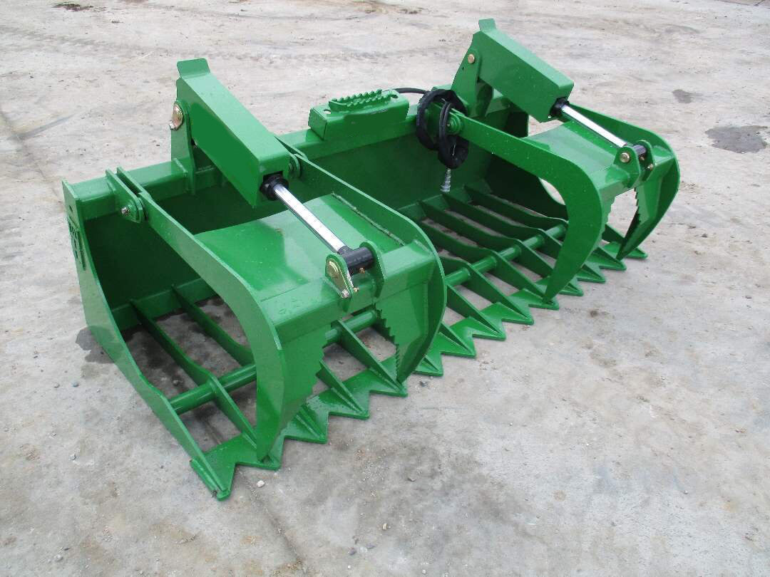 2024 New HD BA5 John Deere Rock/Root Grapple Bucket Twin Cylinder Attachment