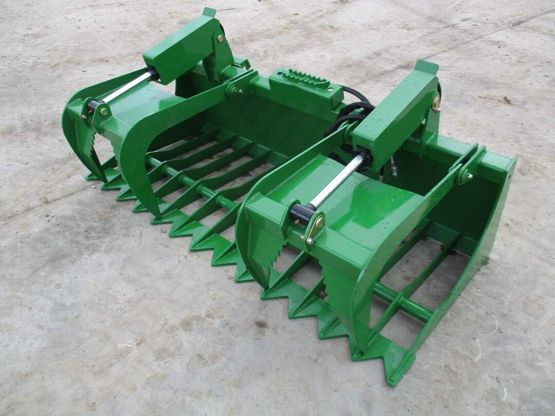 2024 New HD BA5 John Deere Rock/Root Grapple Bucket Twin Cylinder Attachment