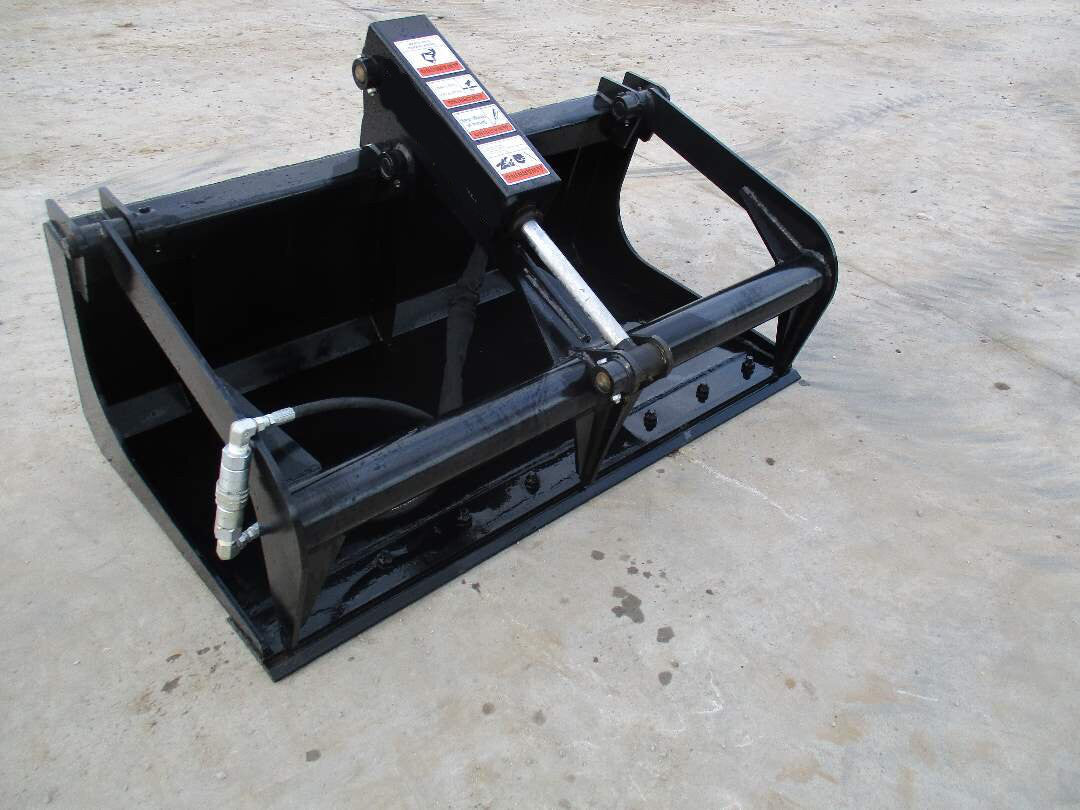 2024 New Mini Skid Steer Solid/Flat Bottom Root Grapple Attachment