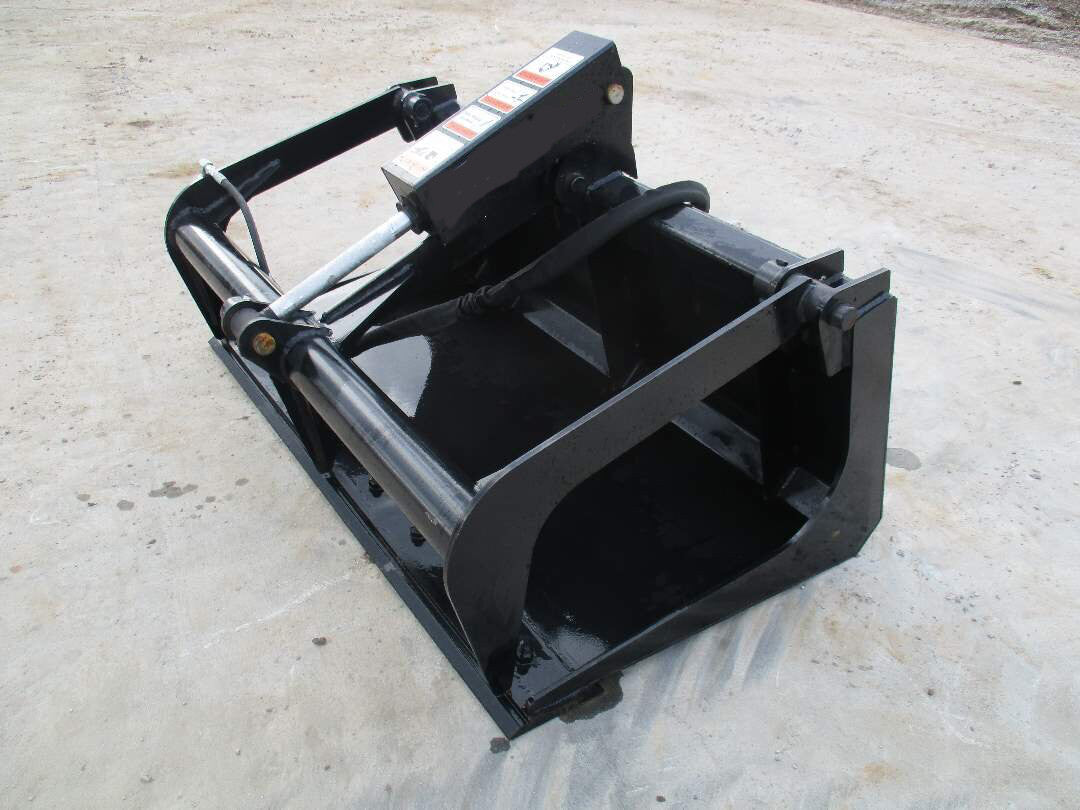 2024 New Mini Skid Steer Solid/Flat Bottom Root Grapple Attachment